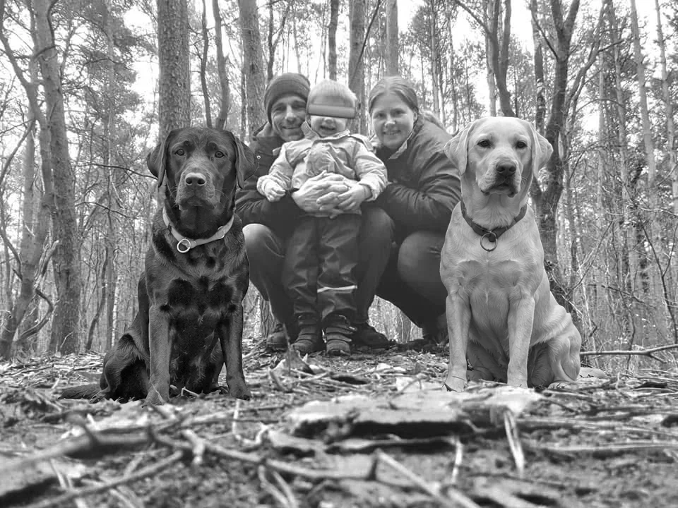 Familie Hilpert mit ihren Labradors